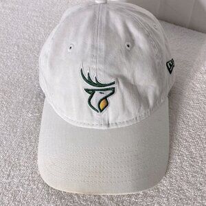 New Era White Edmonton Elks Football Adjustable Fit Ball Cap Hat
